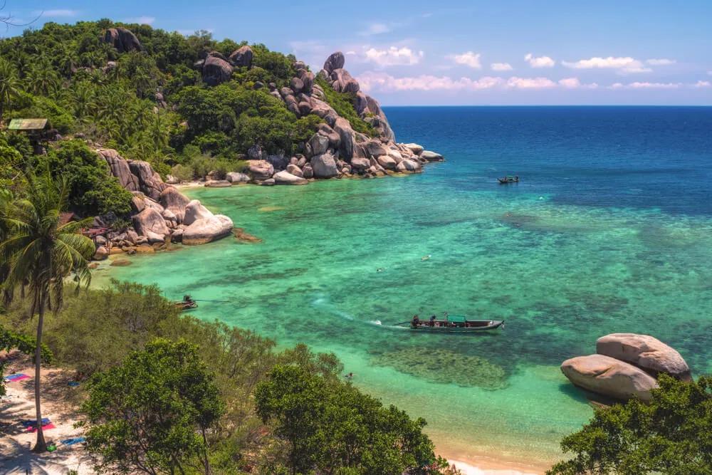 vista aerea da praia freedom beach