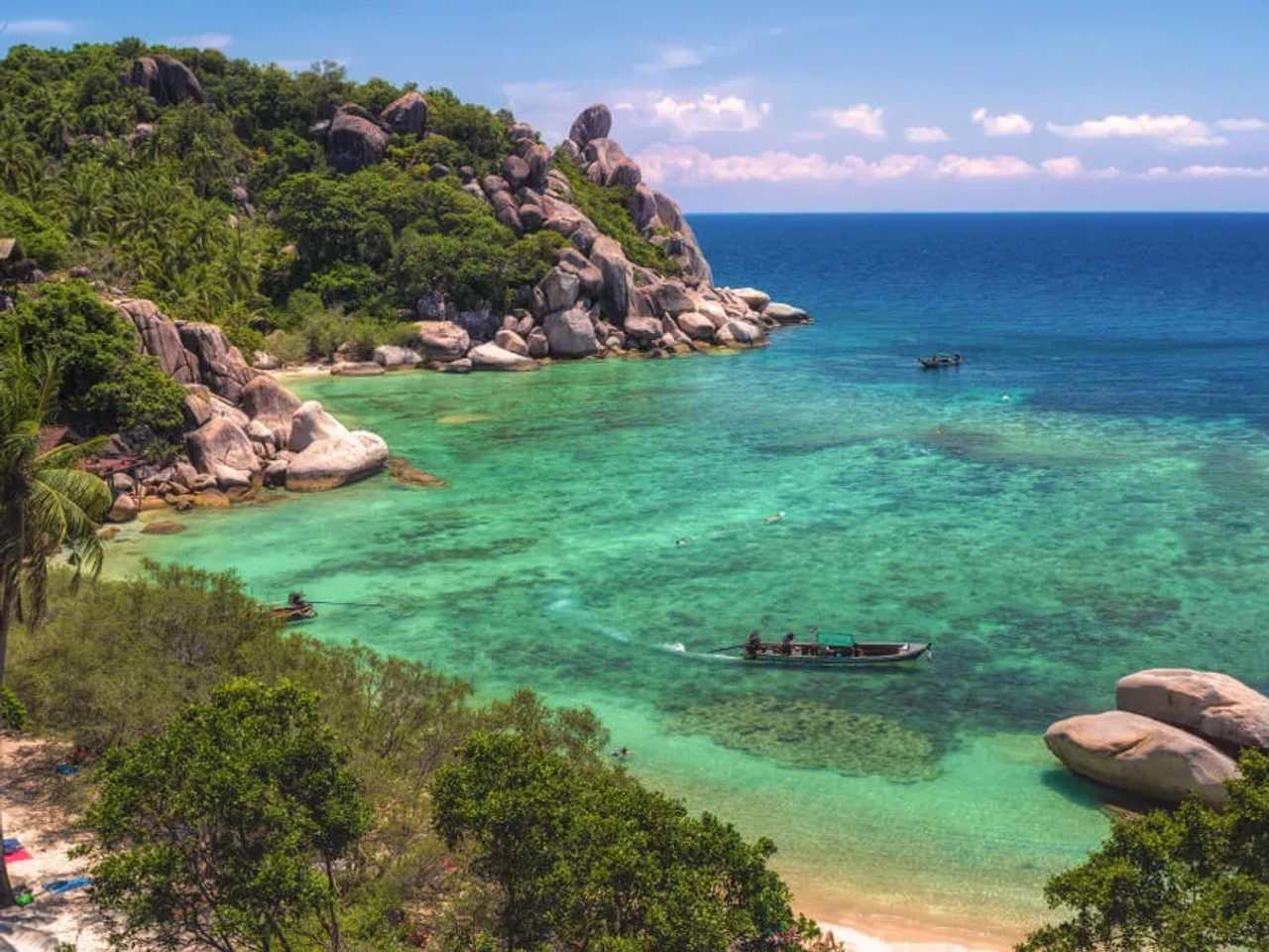 vista aerea da praia freedom beach