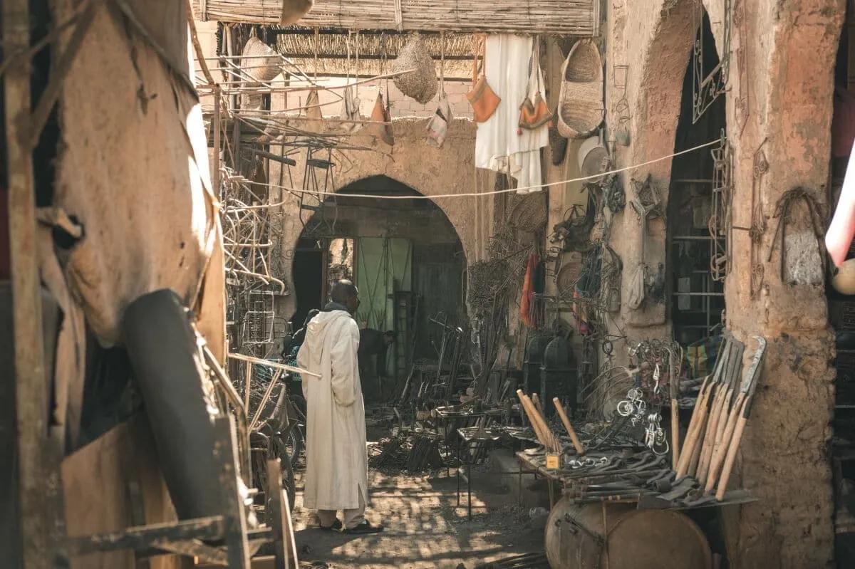 ferreiro no mercado de rissani