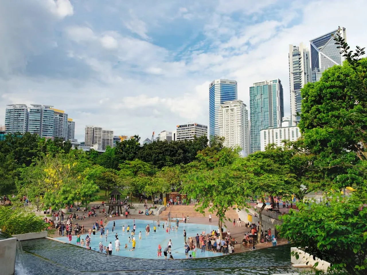 parque klcc e panoramica de kuala lumpur