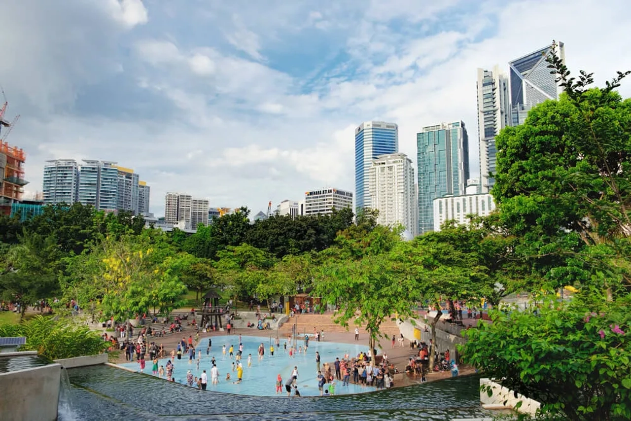 parque klcc e panoramica de kuala lumpur