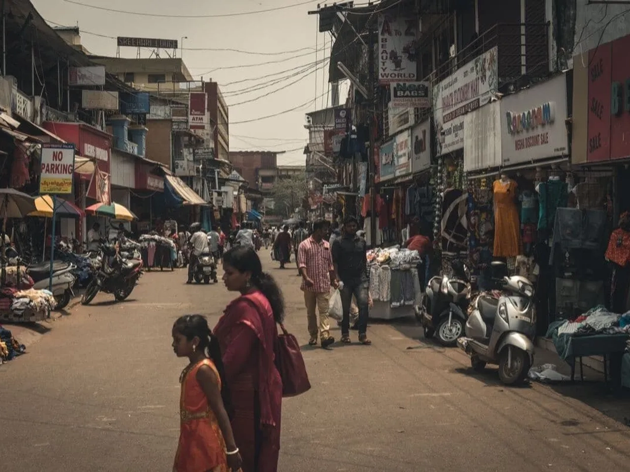 pessoas atravessam a rua em kerala