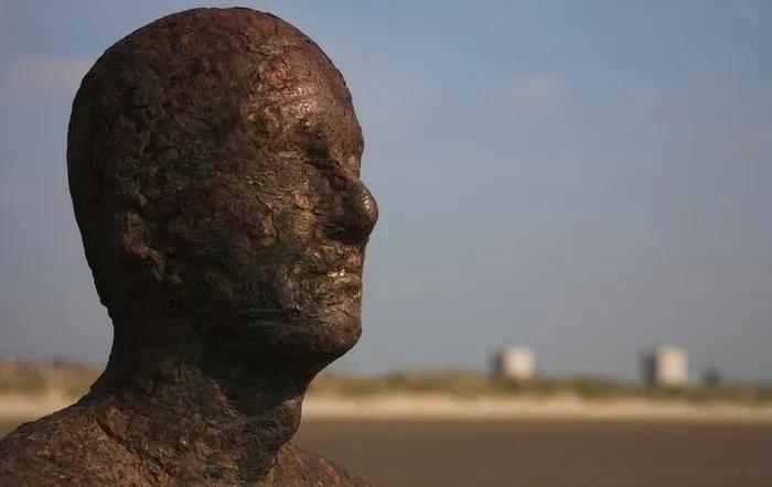 Crosby Beach en Liverpool