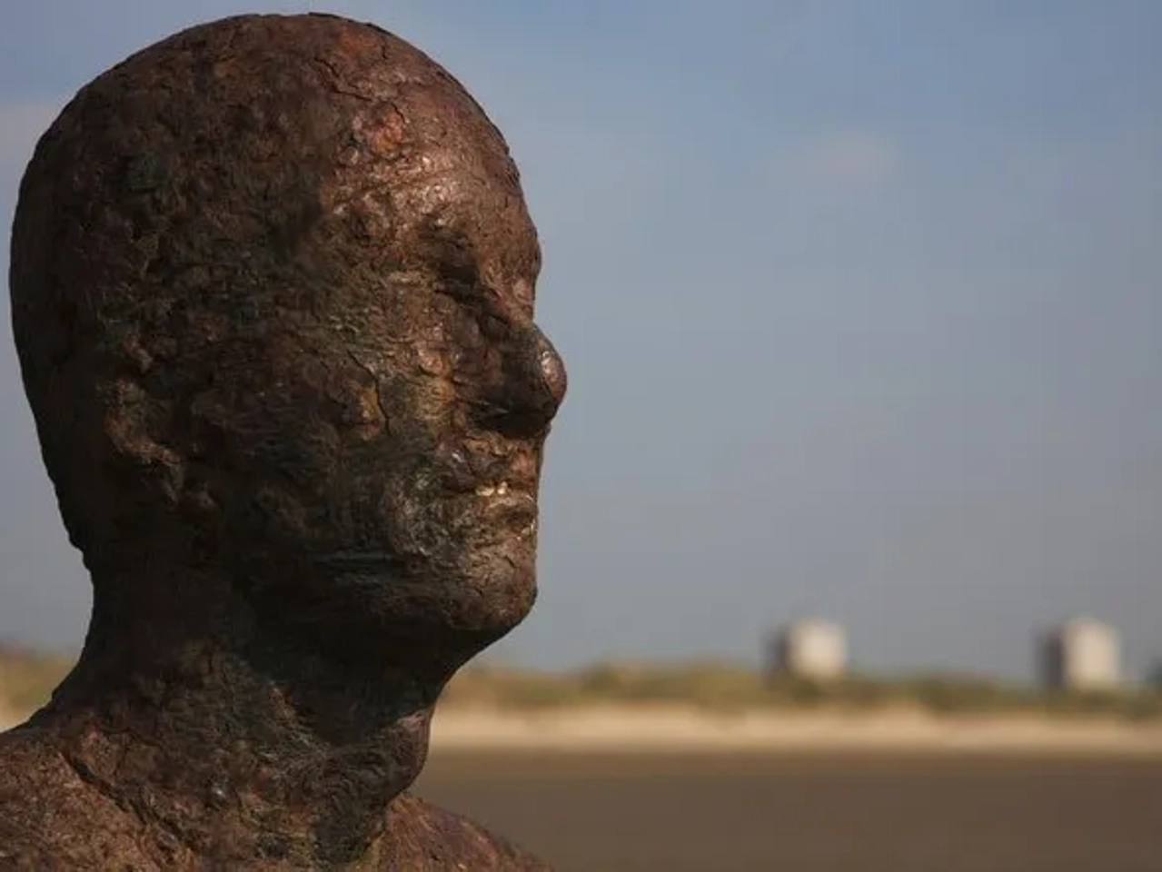 Crosby Beach en Liverpool