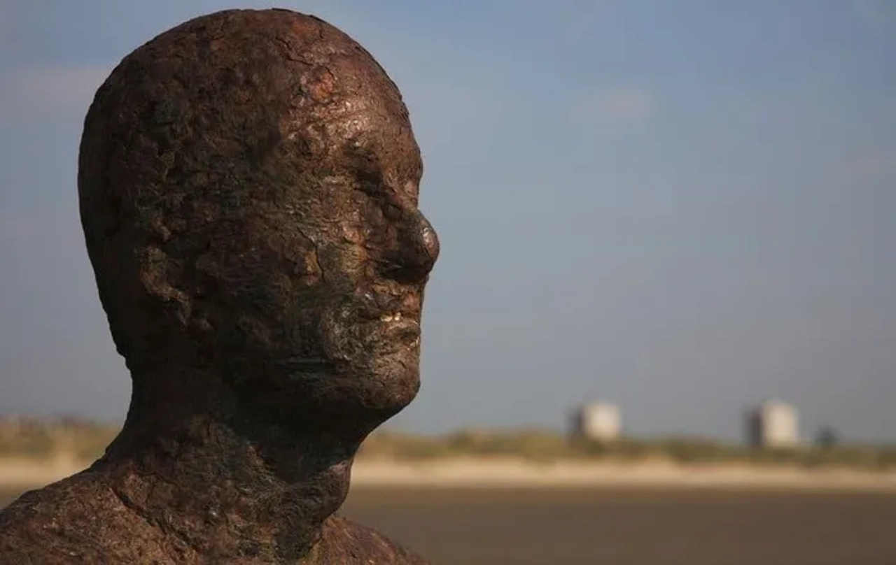 Crosby Beach en Liverpool