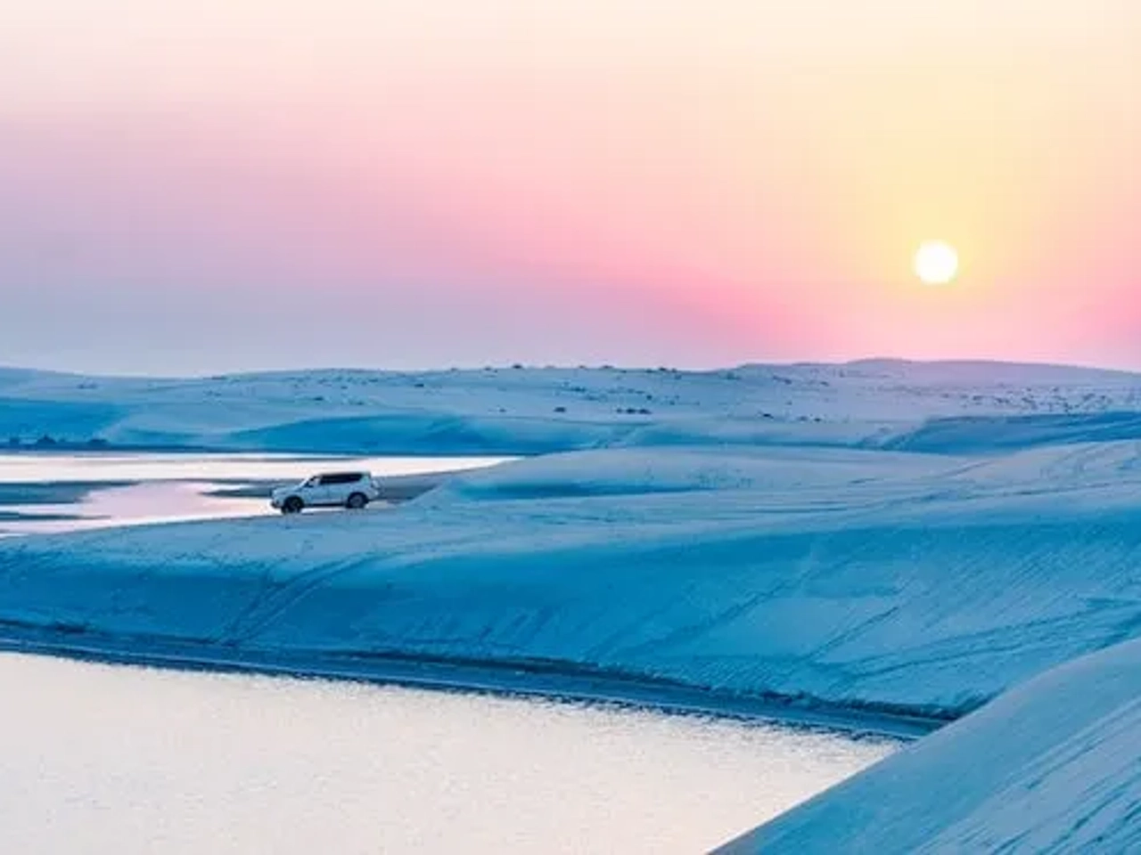 sunset no deserto do Catar