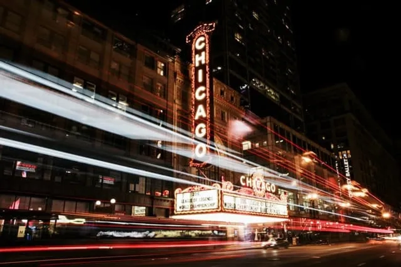 chicago durante a noite
