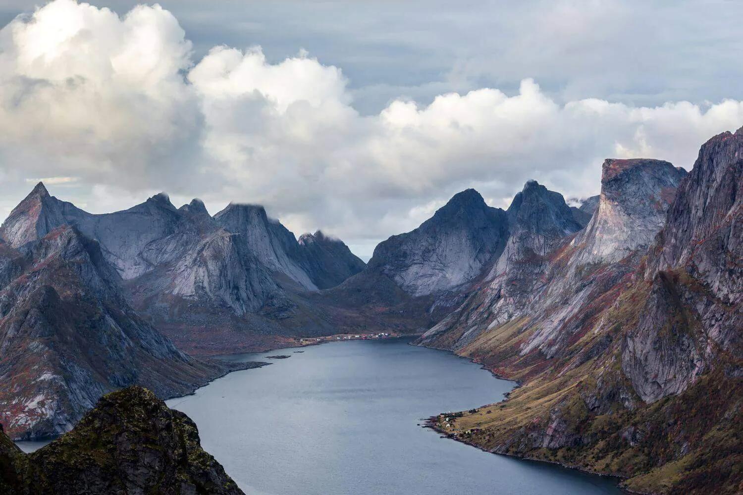 fiordes da noruega vistos de cima