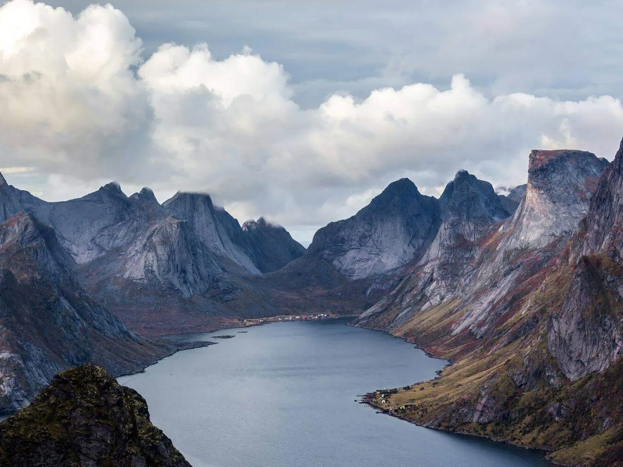 fiordes da noruega vistos de cima