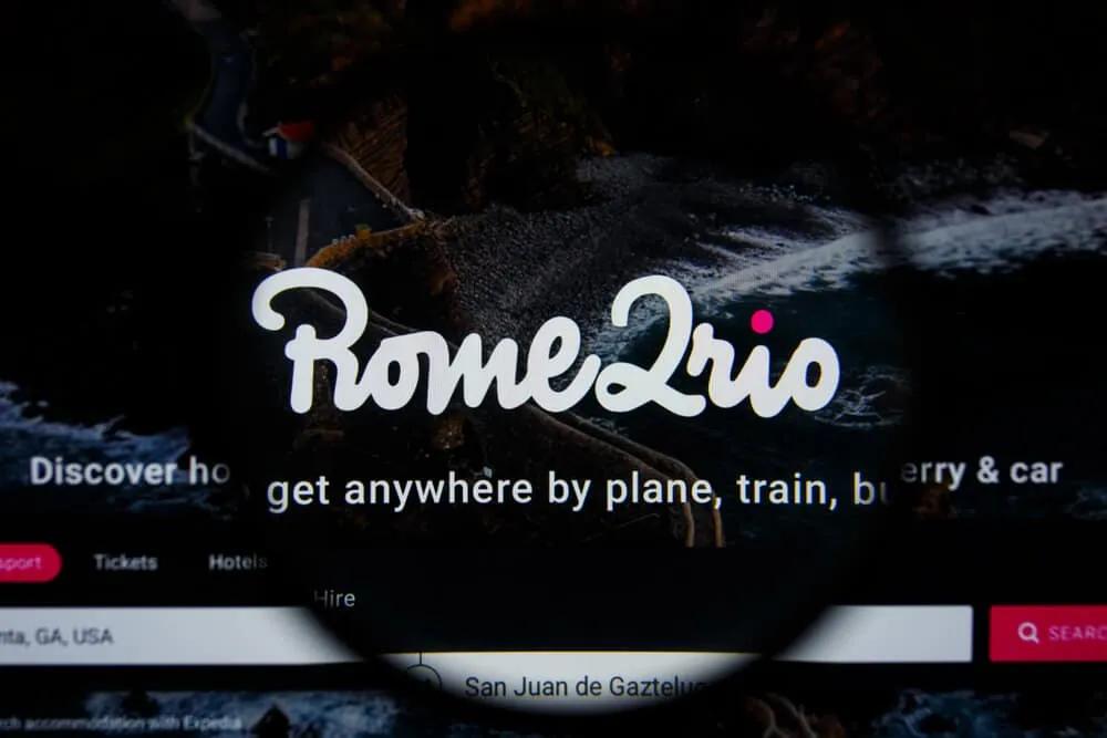 imagem da cabeceira da pagina da rome2rio