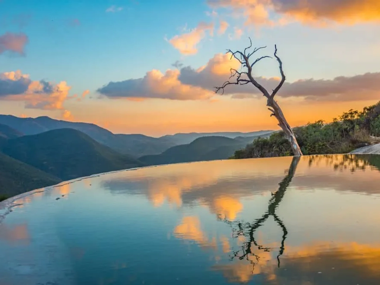 hierve el agua desde Oaxaca