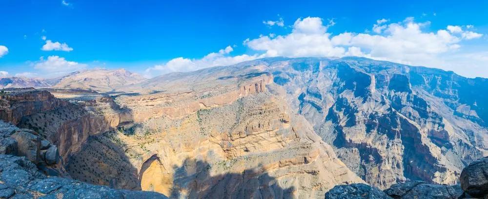 Jebel Shams en un viaje a Omán