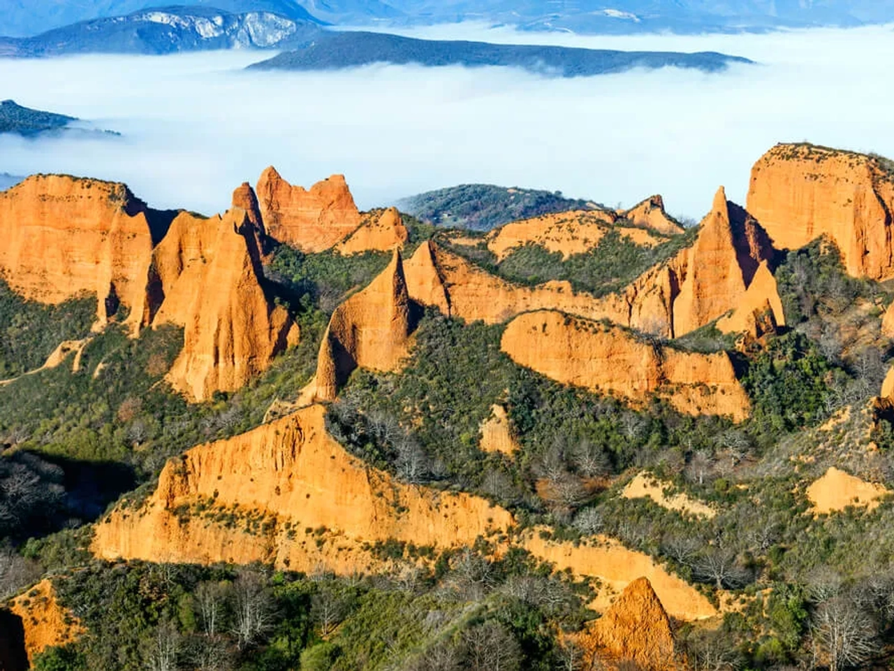 vista panoramica de las medulas
