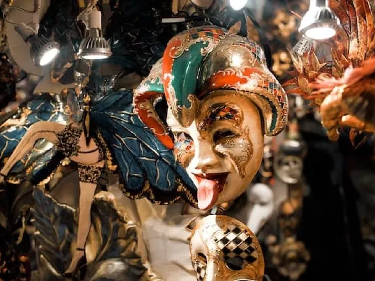 máscara típica de veneza