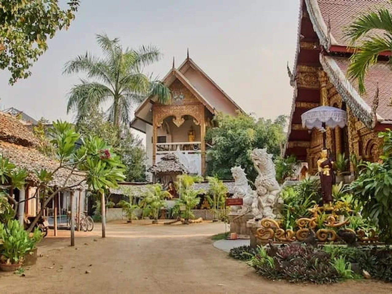 pequena cabana com árvores em Chiang Mai, Tailandia