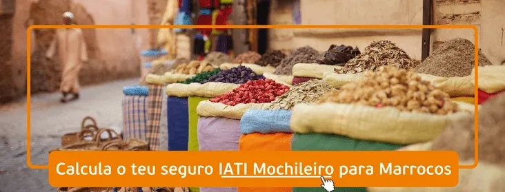 "Calcule seu seguro de viagem IATI para Marrocos agora!"