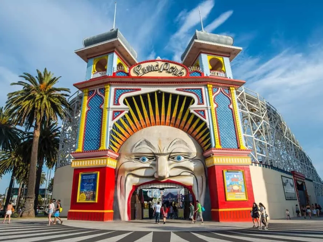 Luna Park de Melbourne junto al Santa Kilda