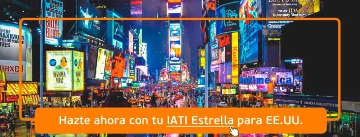 "Obtén tu seguro de viaje IATI para EE.UU. ahora."