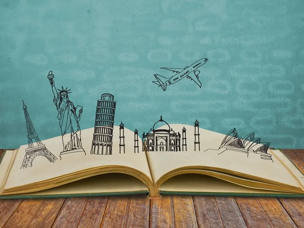 viajar desde casa con un libro