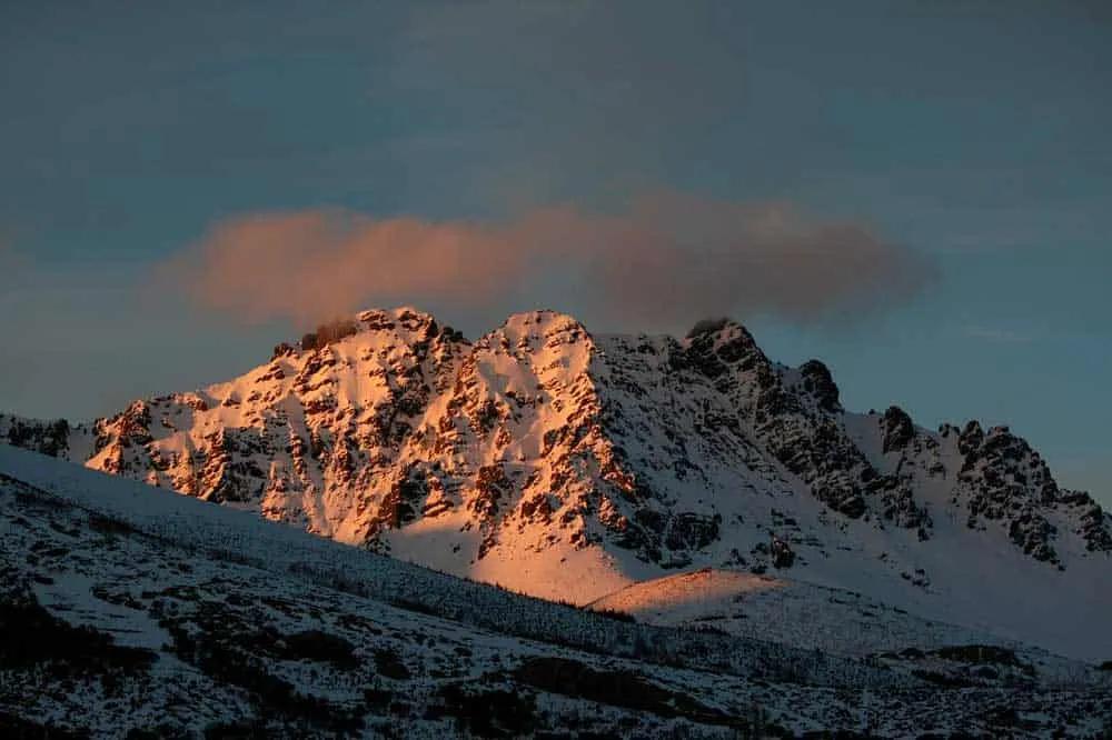 Paisaje nevado en Castilla y León