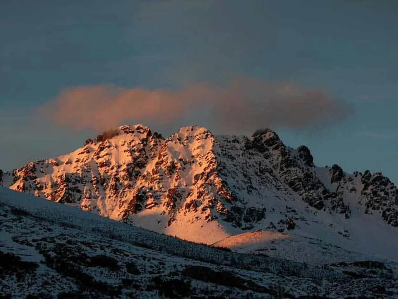 Paisaje nevado en Castilla y León