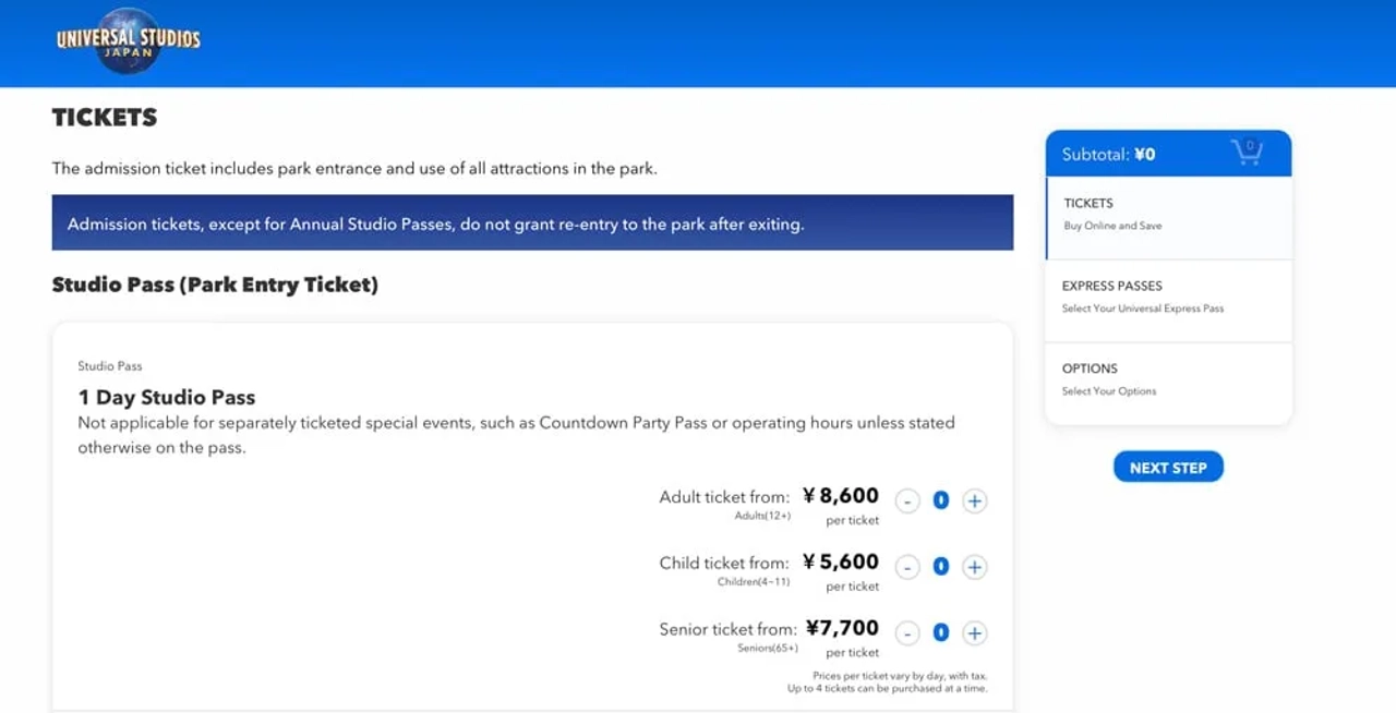 comprar entradas para Nintendo World Japón