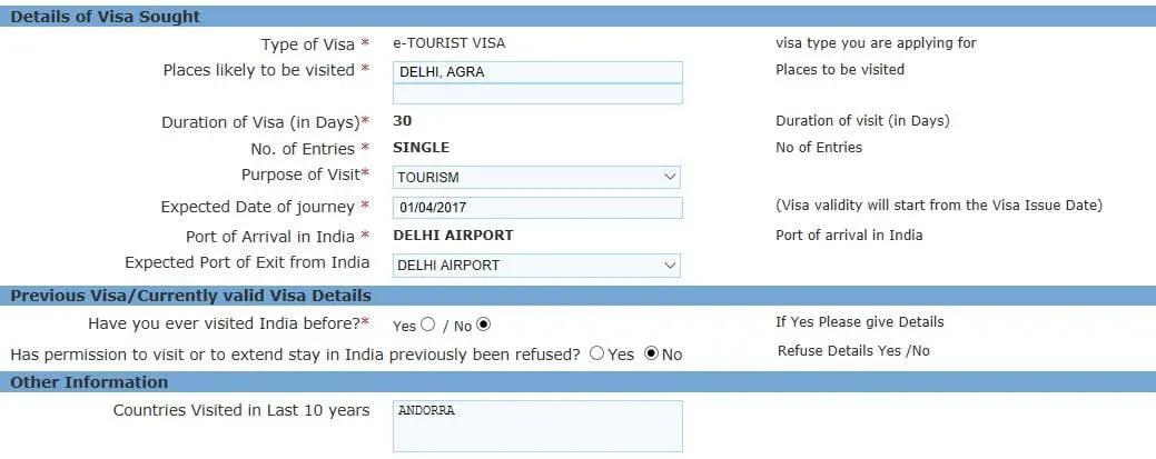 visadon online india