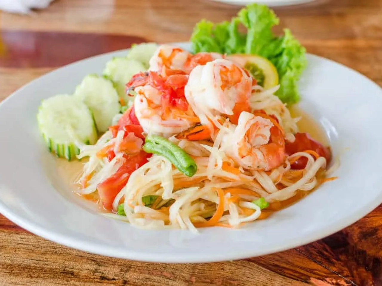 prato tailandes de som tum