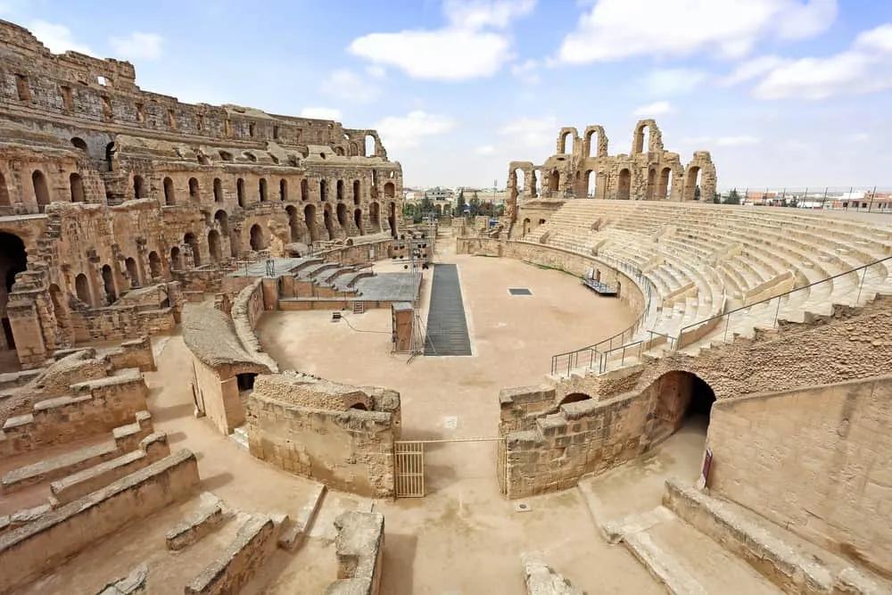 Anfiteatro romano en Túnez