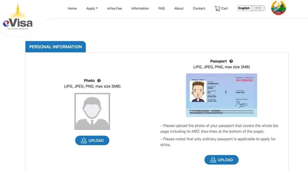 eVisa para Laos