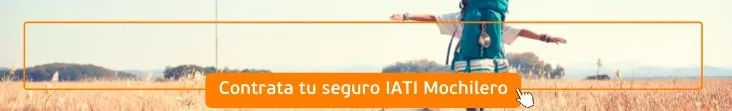 "Contrata tu seguro IATI Mochilero y viaja tranquilo."