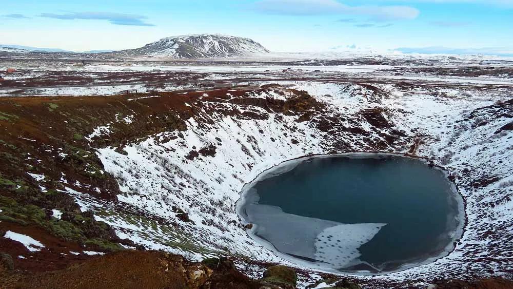 cráter de Kerid en la Círculo Dorado