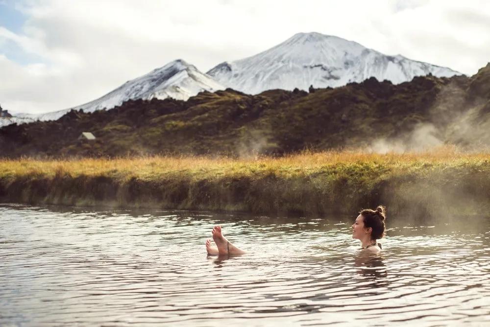 bañarse en aguas termales