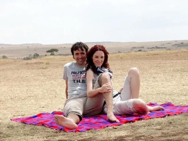 Cristina y Aitor en Serengeti (Tanzania)