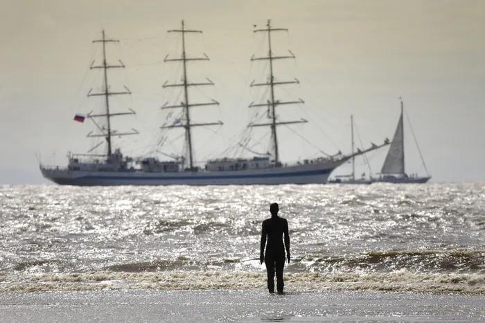 Crosby Beach en Liverpool