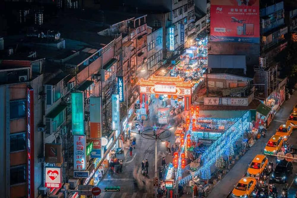 mercadillos nocturnos en Taipéi