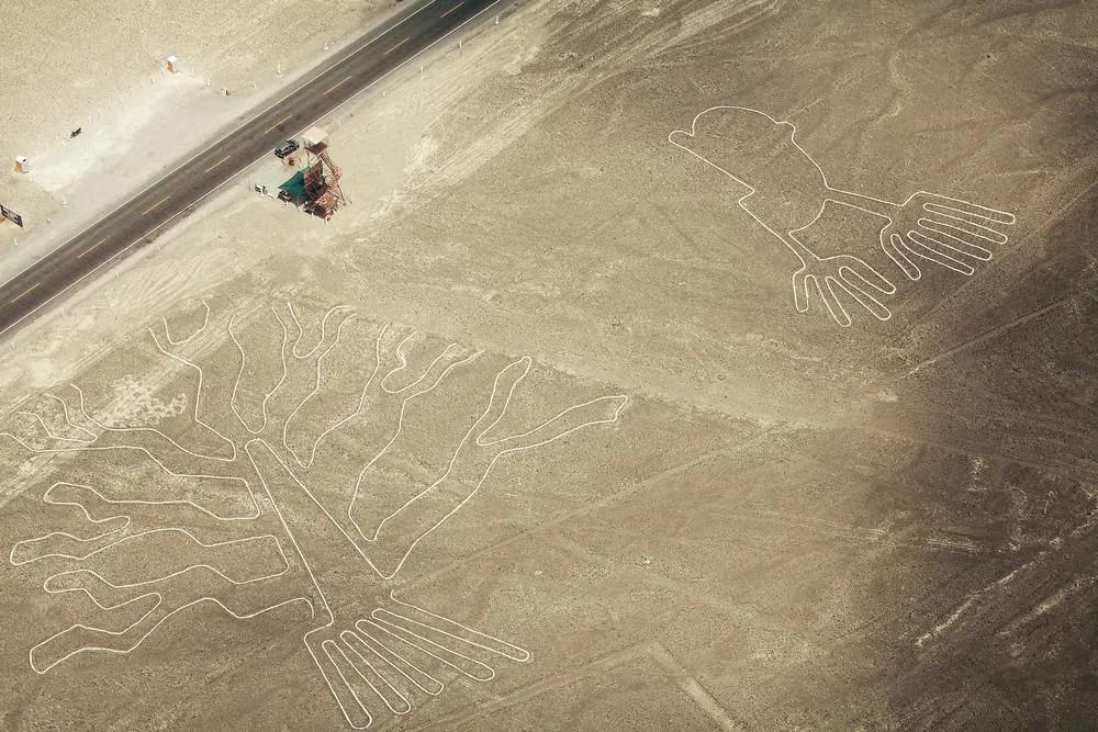 la Panamericana en su paso por Nazca, Perú