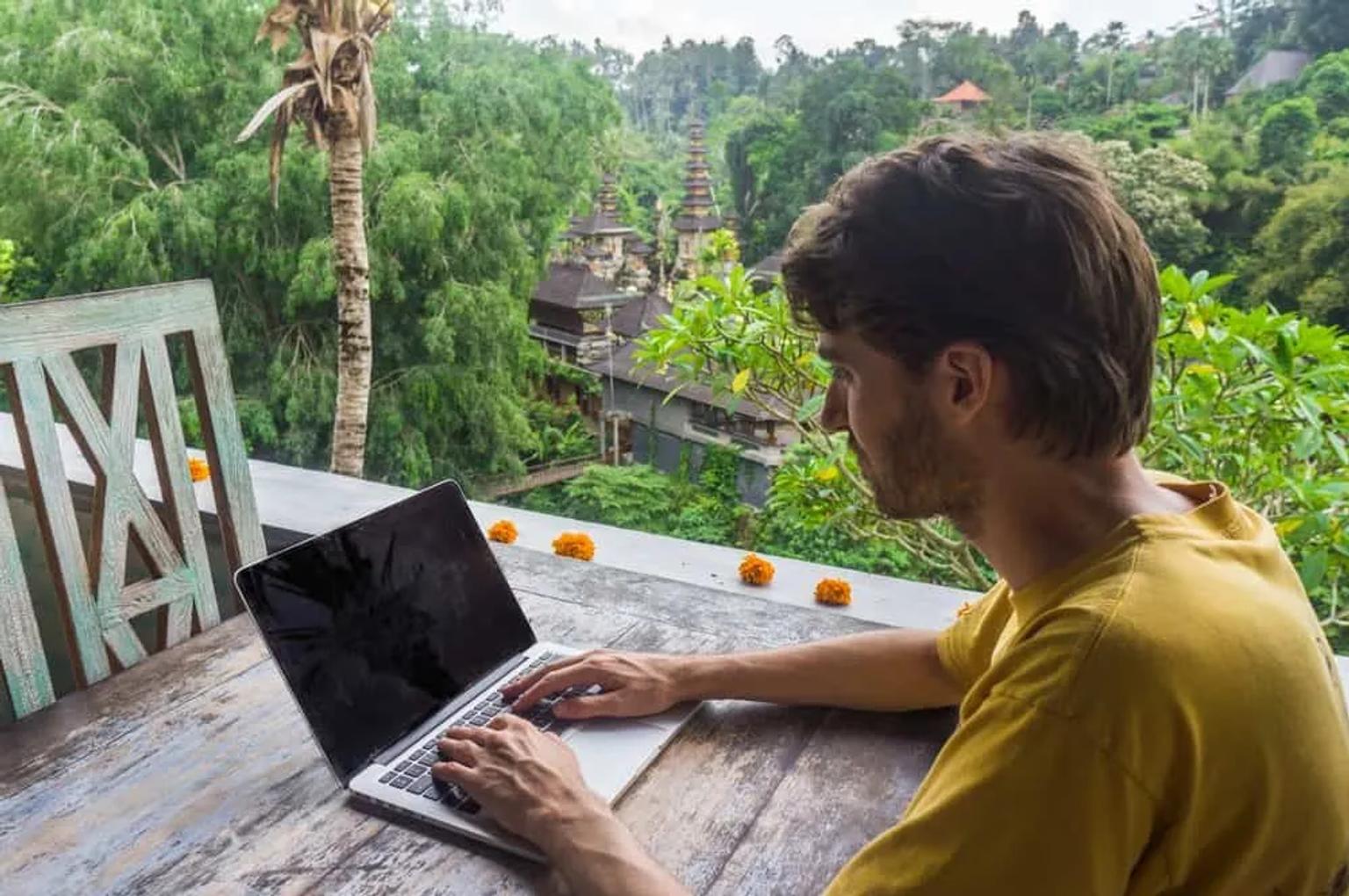 trabajar desde Bali