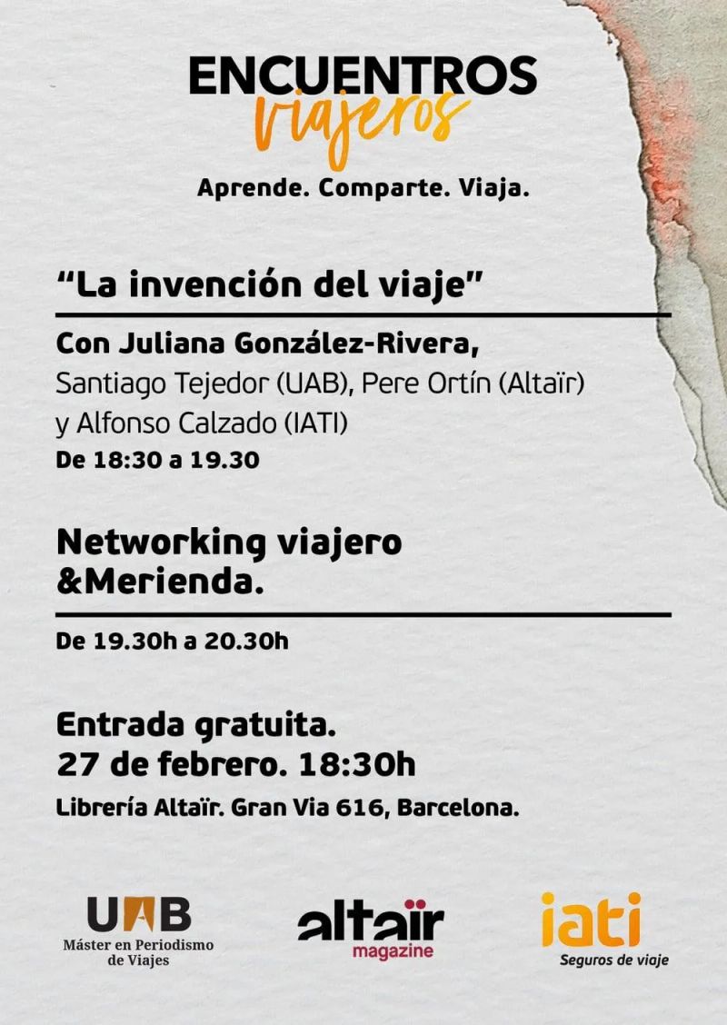 Arranca “Encuentros viajeros”, el ciclo de conferencias para conversar sobre periodismo y viajes