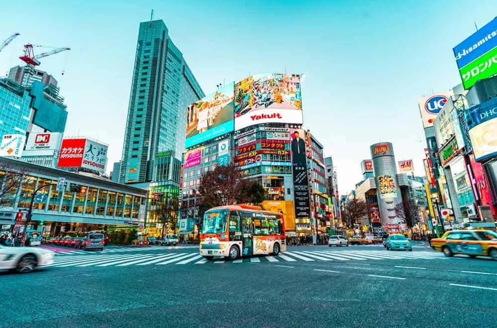 el famoso cruce de Tokio