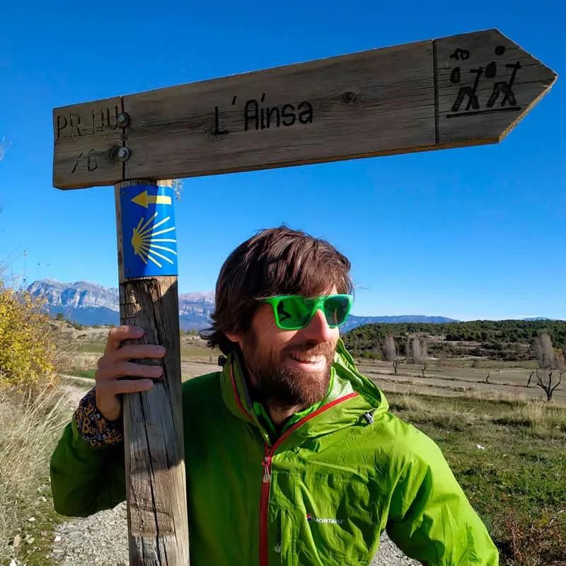 Sergio Fernández en el Camino de Santiago