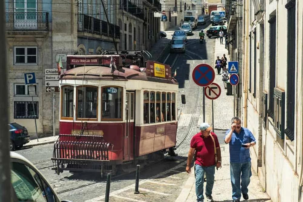 tranvía en Lisboa
