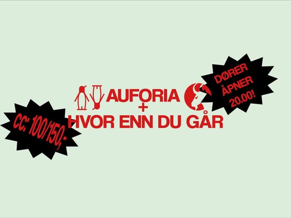 Konsert med Auforia og Hvor enn du går!