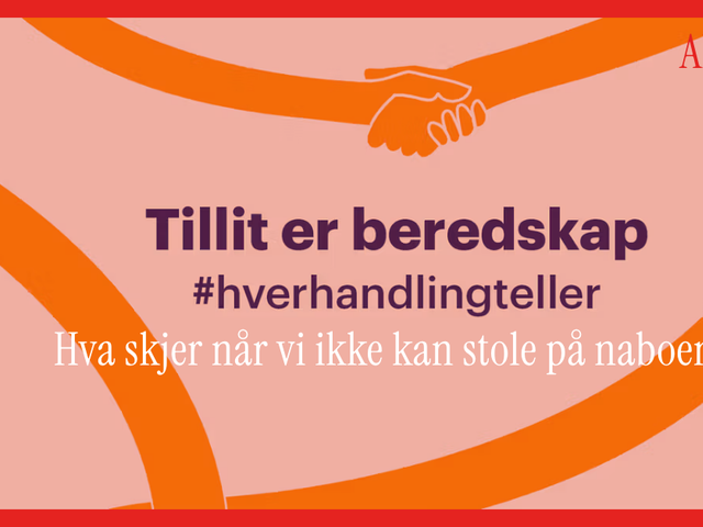 Verdensdagen for psykisk helse 2026 – Hva skjer når vi ikke kan stole på naboen?