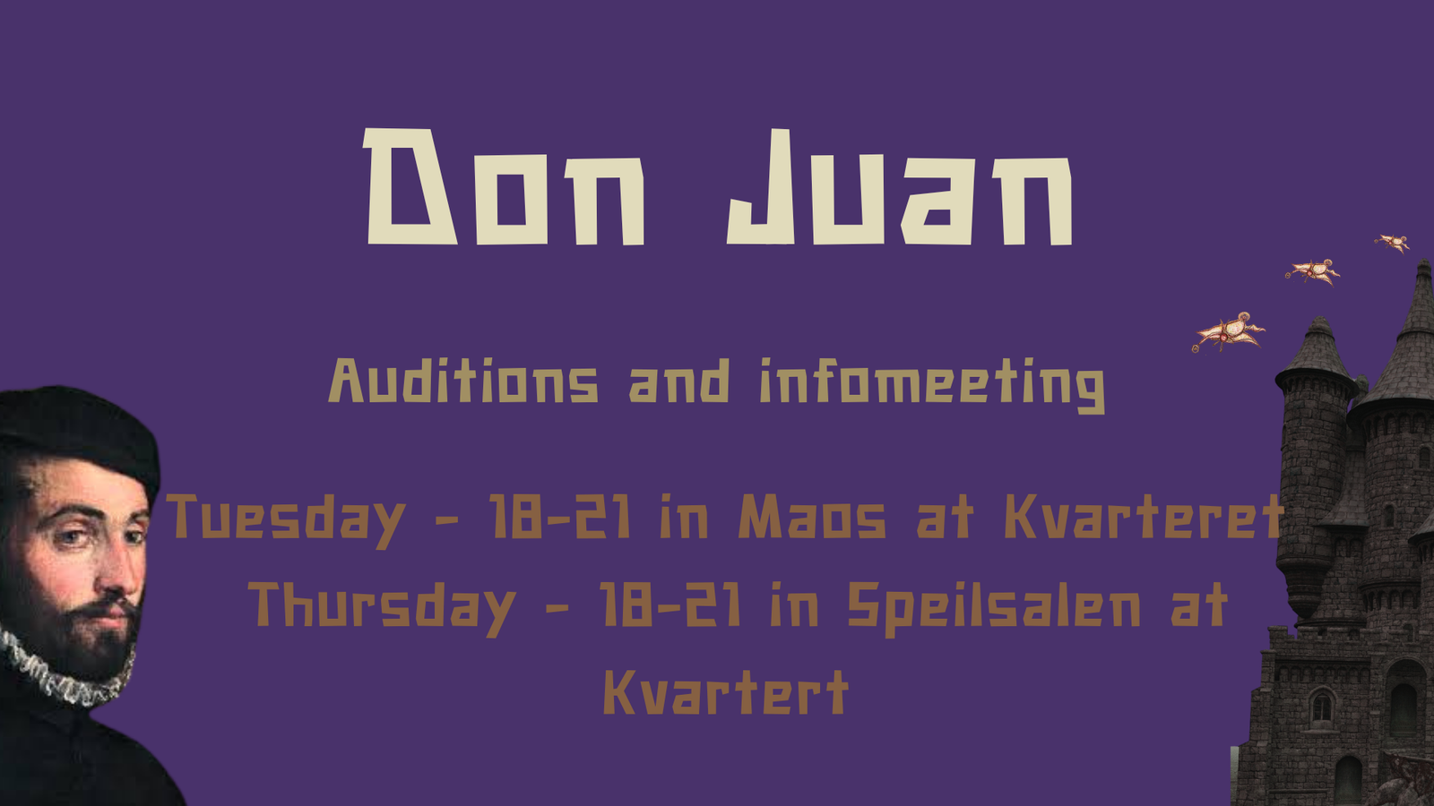 Don Juan - Auditions til Immaturus sin Hovedproduskjon H26