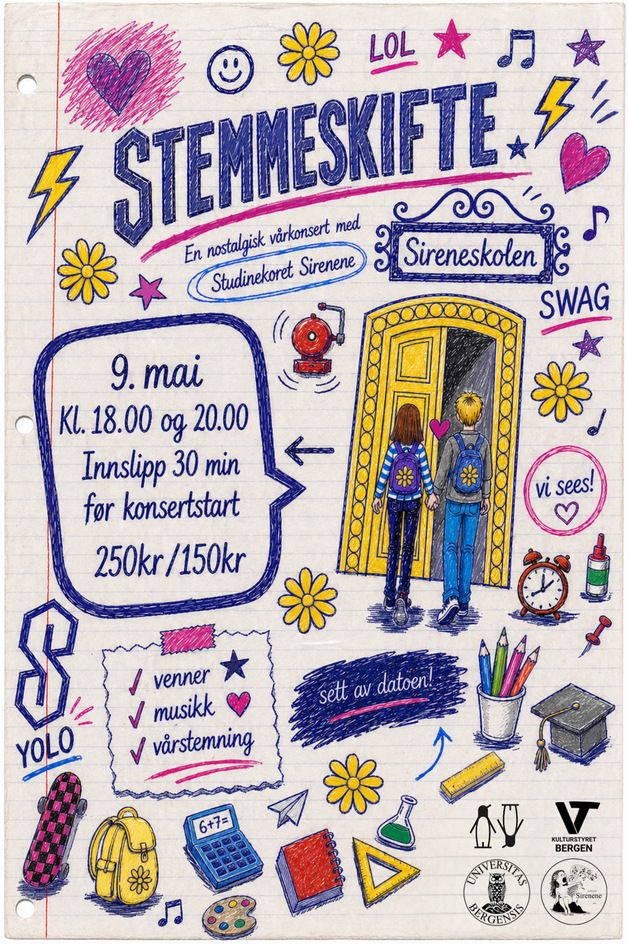 Stemmeskifte - En nostalgisk vårkonsert med Studinekoret Sirenene