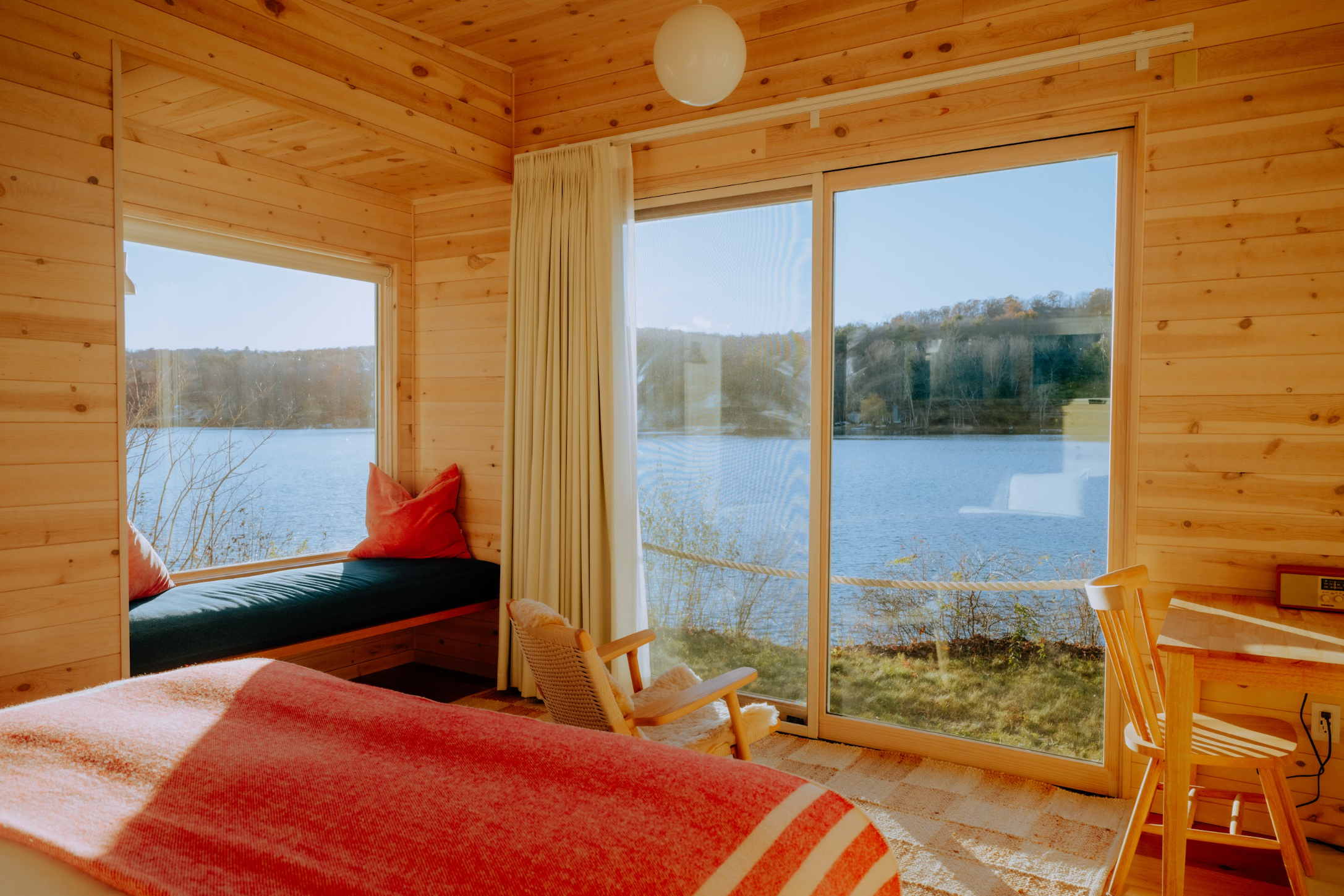 interior of the Lake Side cabin