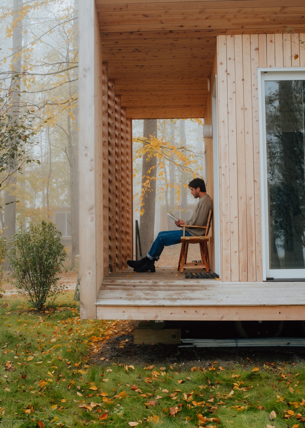 Man sitting on the porch