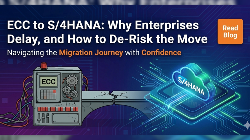 ECC to S/4HANA: Why Enterprises Delay, and How to De-Risk the Move