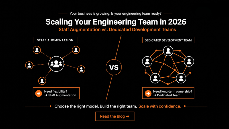 Scaling Your Engineering Team in 2026: Staff Augmentation vs. Dedicated Development Teams